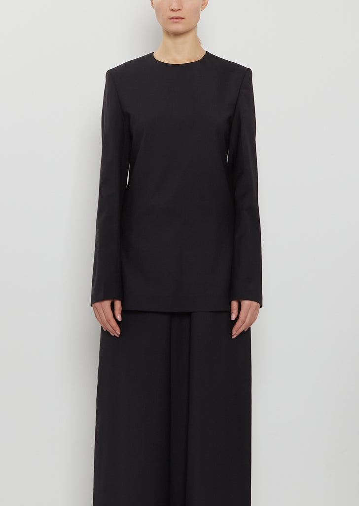 Tailored Dinner Wool Blouse