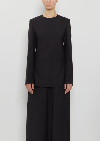 Tailored Dinner Wool Blouse