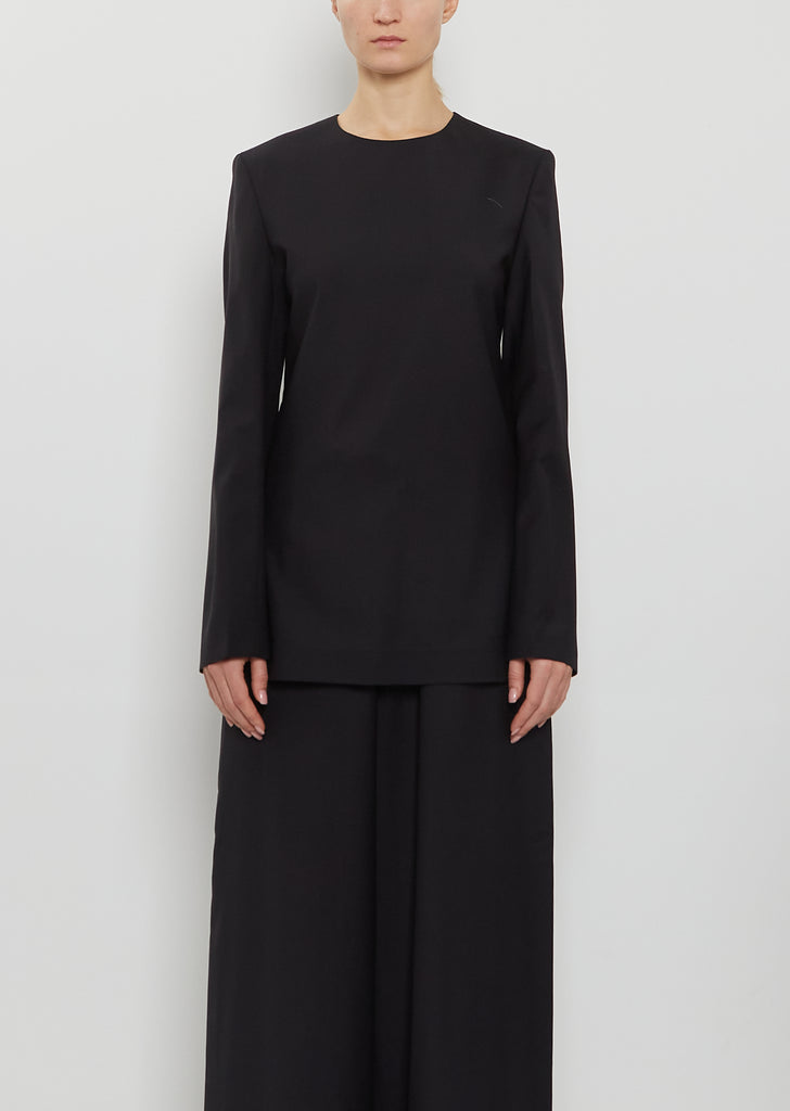 Tailored Dinner Wool Blouse