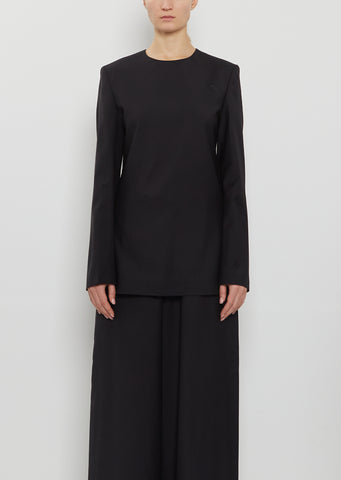 Tailored Dinner Wool Blouse