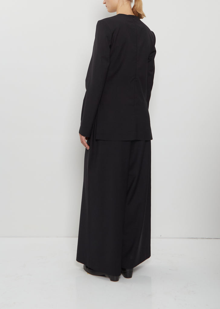 Tailored Dinner Wool Blouse