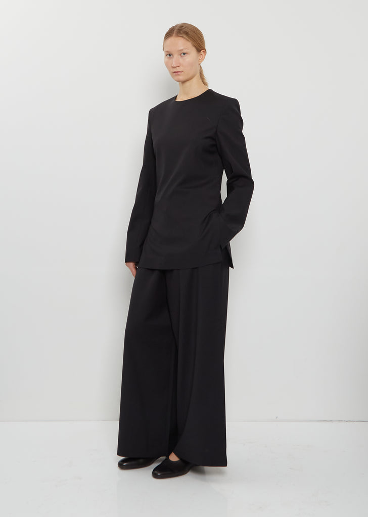 Tailored Dinner Wool Blouse