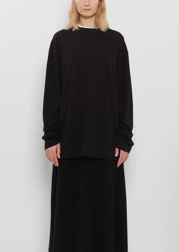 n°452 Rock Wool Cashmere Top — Raven