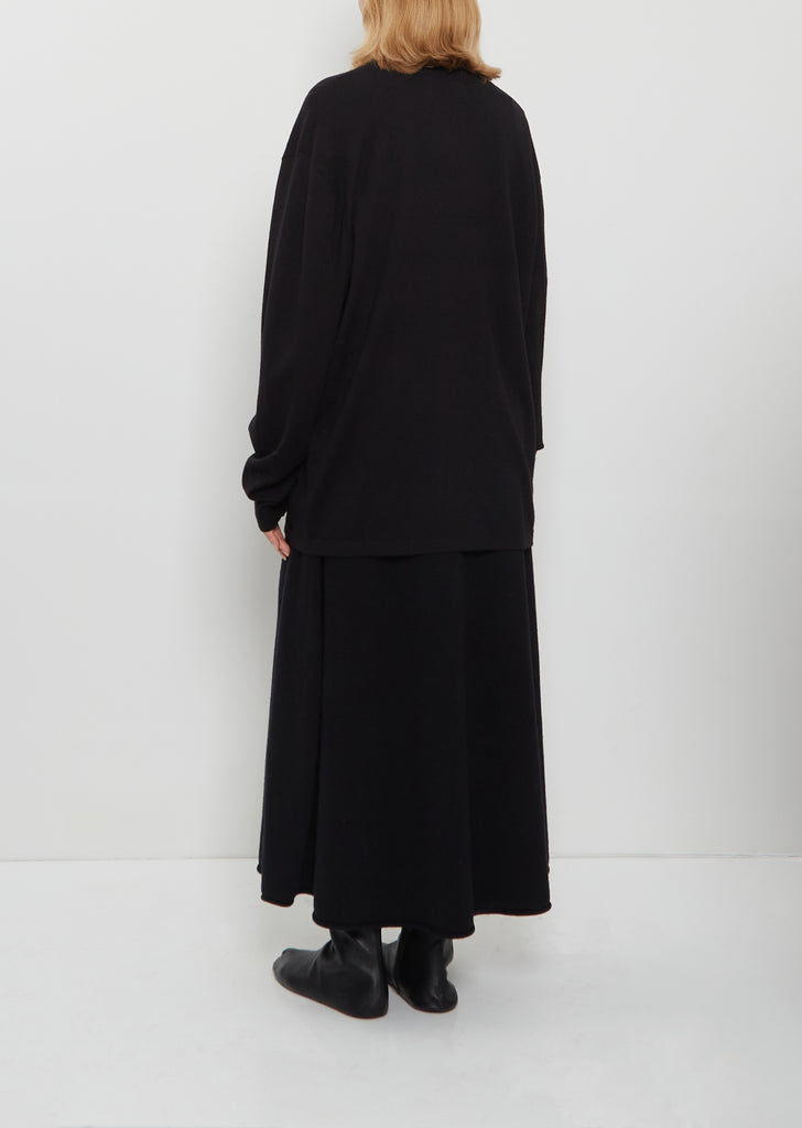 n°452 Rock Wool Cashmere Top — Raven