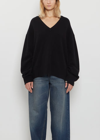 n°457 Jack Stretch Cashmere Sweater — Raven