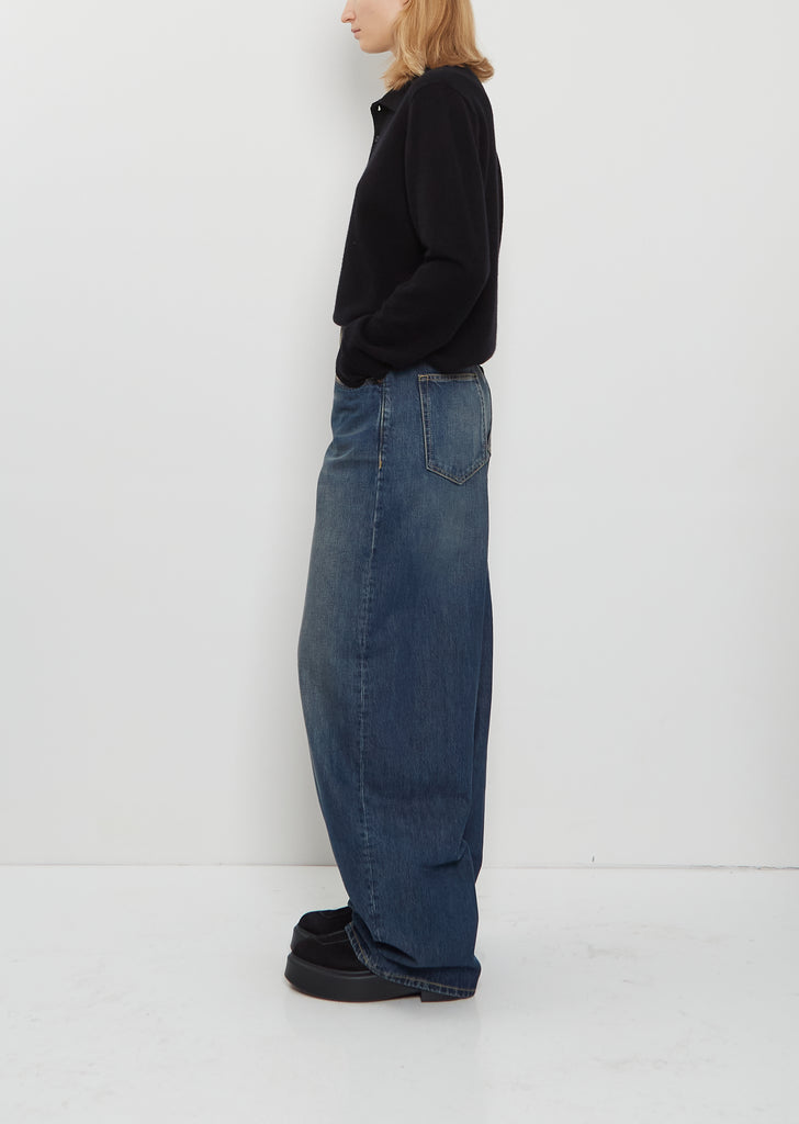 Cotton Denim Roomy Jean