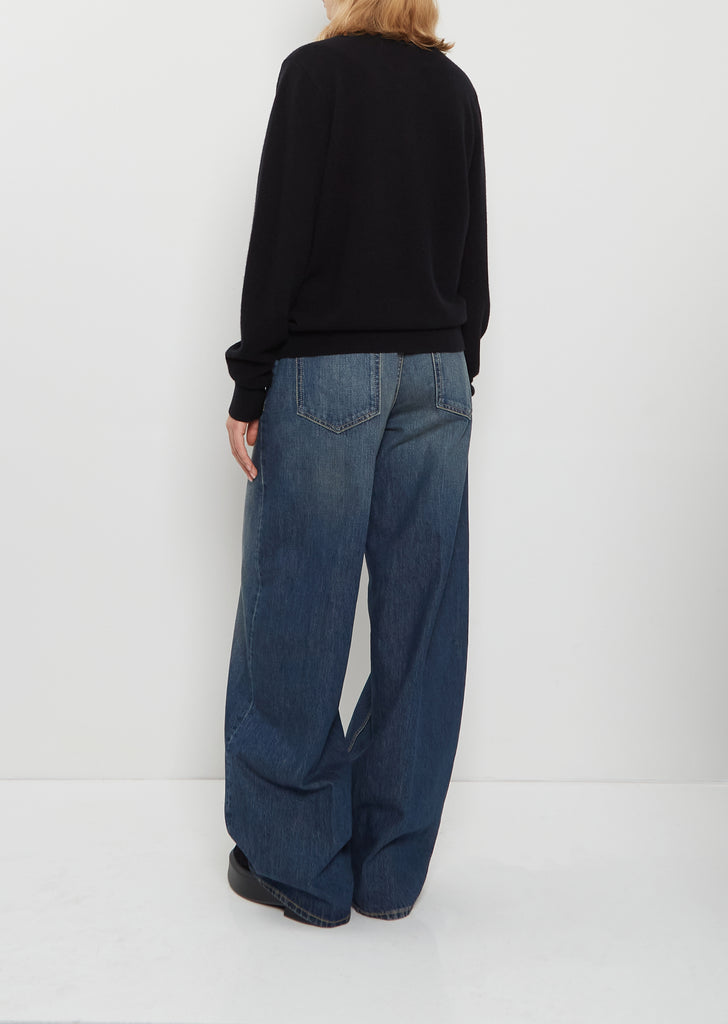 n°223 Be For Stretch Cashmere Sweater — Raven