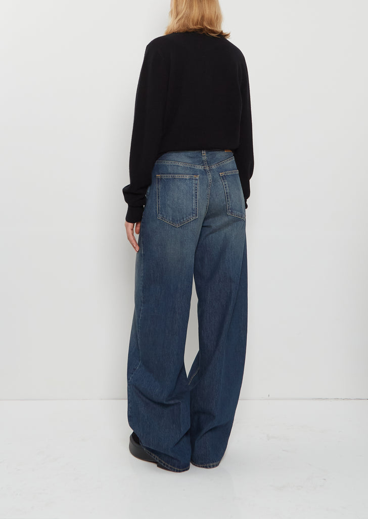 Cotton Denim Roomy Jean