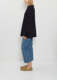 n°452 Rock Wool Cashmere Top — Navy