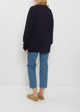 n°452 Rock Wool Cashmere Top — Navy