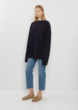n°452 Rock Wool Cashmere Top — Navy