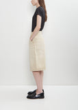 Cotton Denim Double Knee Shorts