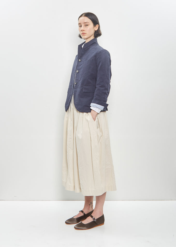 Cotton Linen Tyrol Jacket — Navy