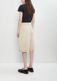 Cotton Denim Double Knee Shorts