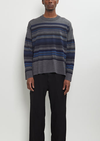 Worsted Wool Stripe Sweater