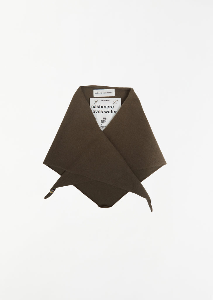 n°35 Bandana Stretch Cashmere Scarf — Army