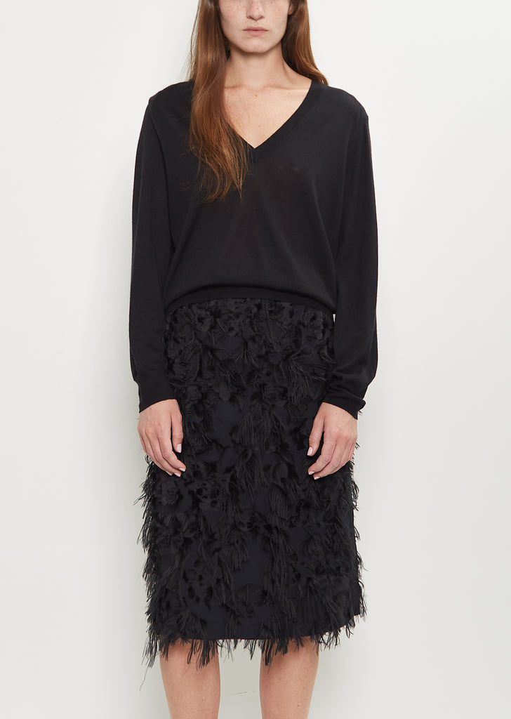 Julio Lightweight Cashmere Sweater — Black