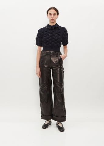 Leather Workwear Trousers