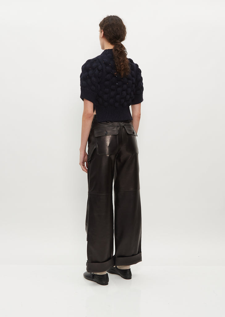 Leather Workwear Trousers