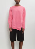 Asymmetric Layered Sweater  — Pink