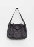 Ripstop Quilted Nylon Tote Bag — Black