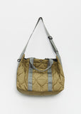 Ripstop Quilted Nylon Tote Bag — Khaki