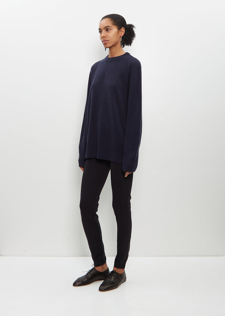 Cashmere Sibem Top — Dark Navy