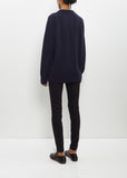 Cashmere Sibem Top — Dark Navy