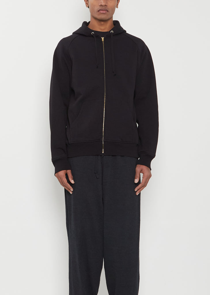 Cotton Fleece Zip Parka