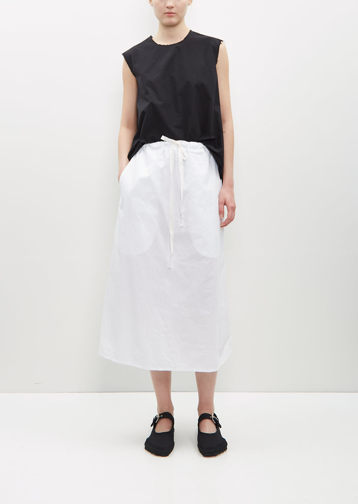 Two Pockets Twisted Skirt Medium-Long