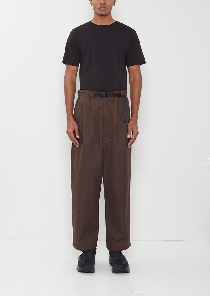 Release Buckle Belt Cotton Pants