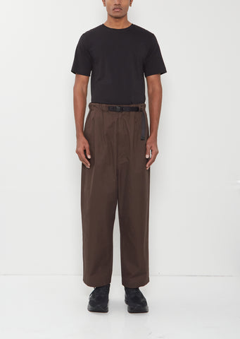 Release Buckle Belt Cotton Pants