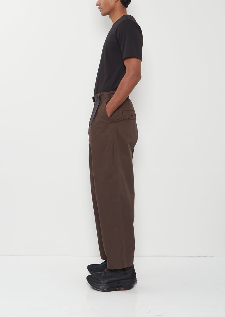Release Buckle Belt Cotton Pants