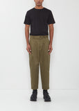Pleated Cotton Pants
