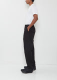 Cotton Nylon Oxford Pants — Black