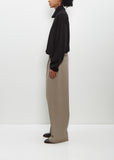 Wool Twist Seam Easy Trousers