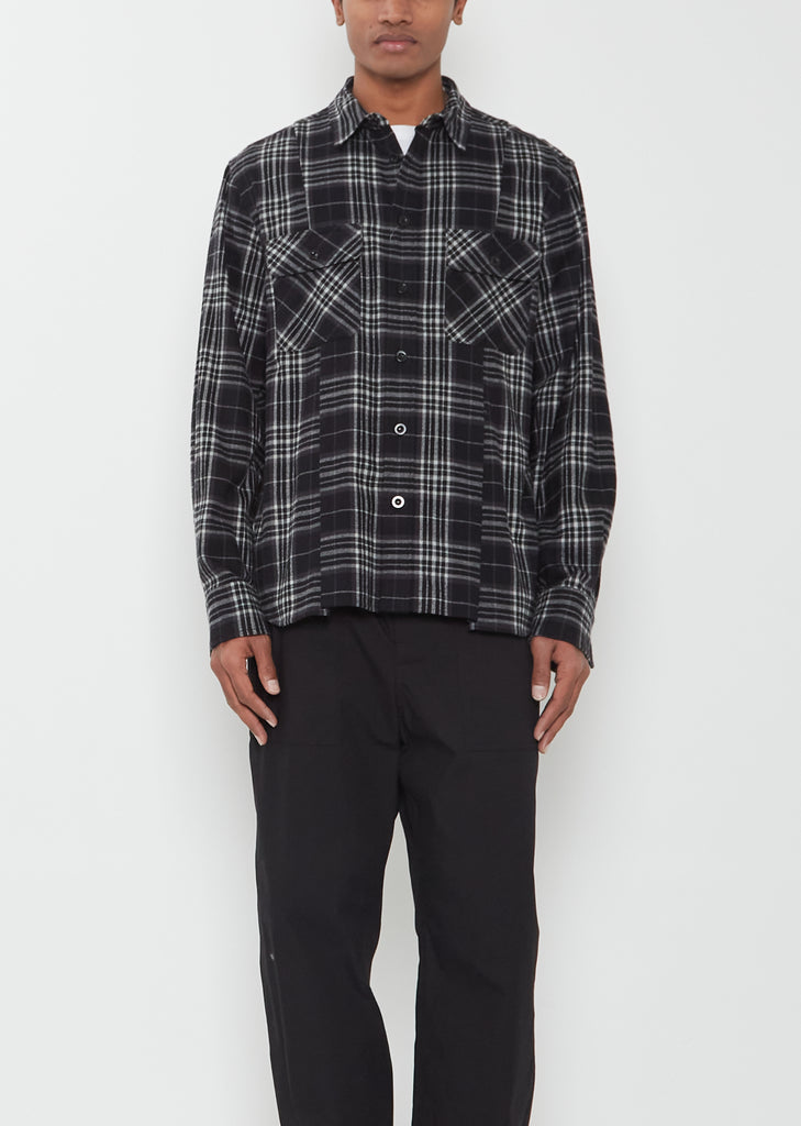 Plaid Cotton Flannel Shirt