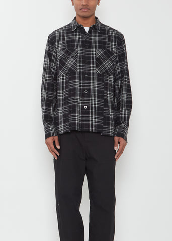 Plaid Cotton Flannel Shirt