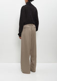 Wool Twist Seam Easy Trousers