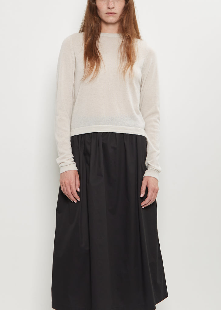 Cou Cou Cashmere Crew Sweater — Haze