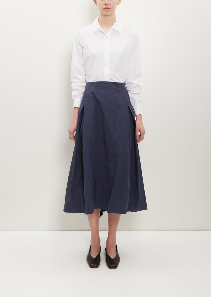 Moon Cotton Skirt — Steel