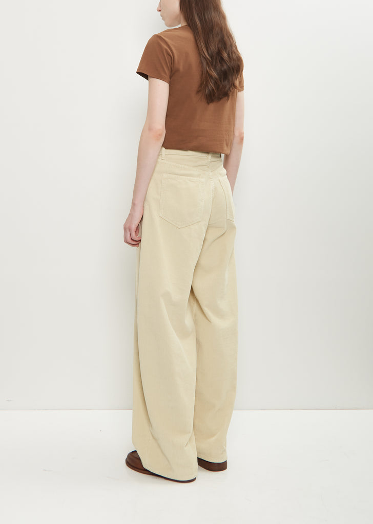 Cotton Corduroy Roomy Jean — Parsnip