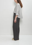 Linen Wide Pull On Pant