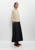 Cotton Maso Skirt — Black