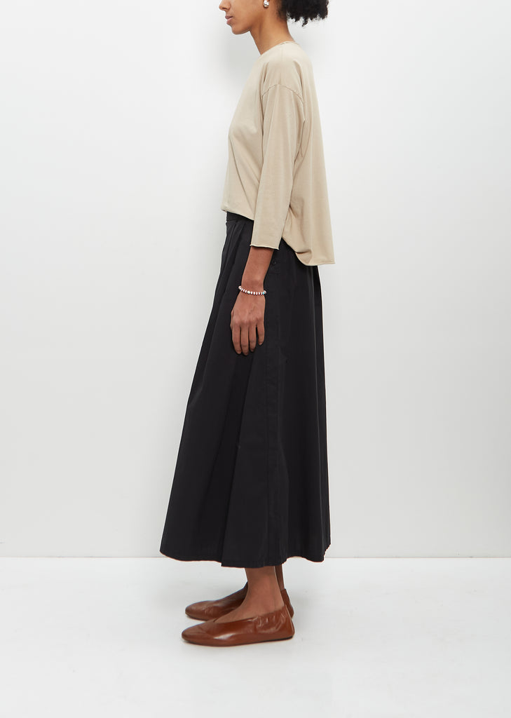 Cotton Maso Skirt — Black