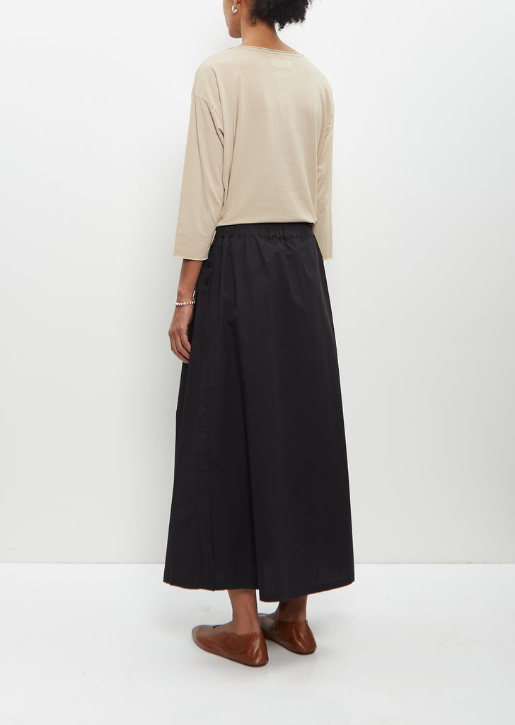 Cotton Maso Skirt — Black