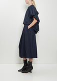 Sonista Cotton Denim Skirt