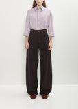 Cotton Corduroy Roomy Jean — Chocolate