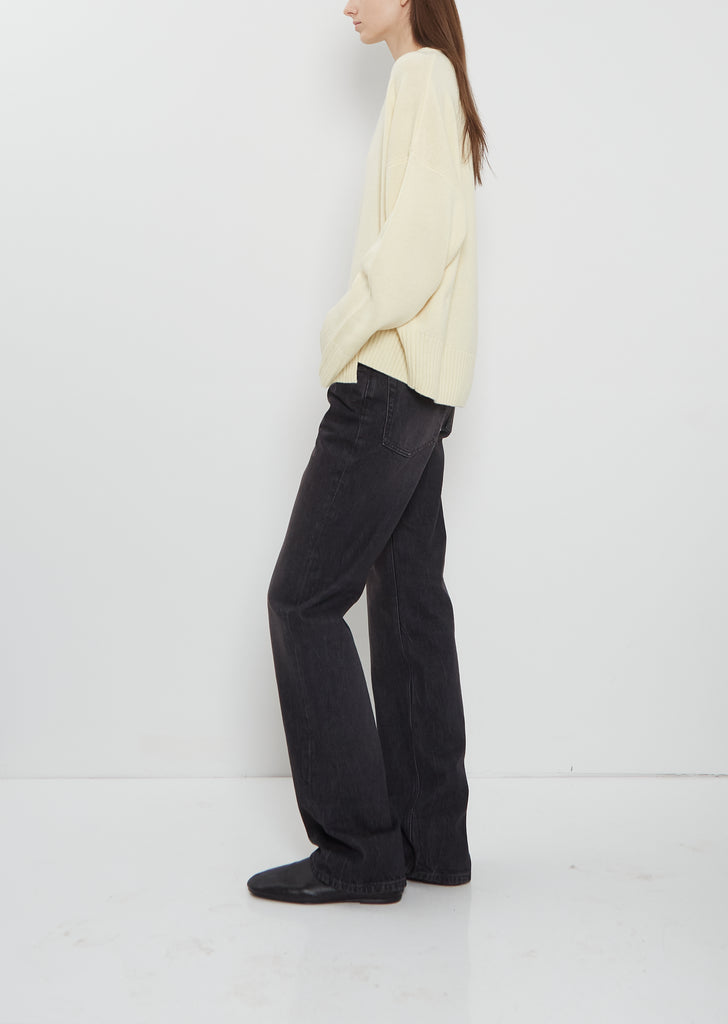 Anton Cashmere Crewneck Sweater — Butter