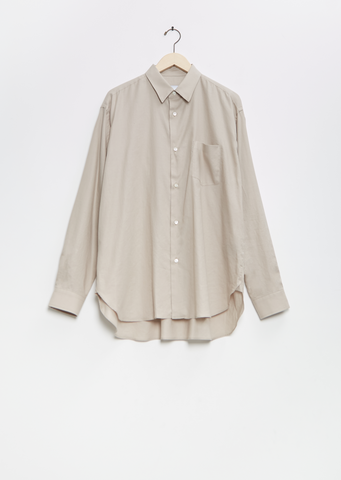 Cotton Silk Oversized Regular Collar Shirt